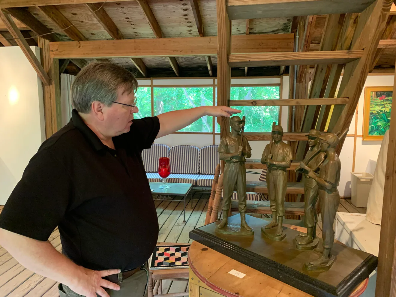 Toby Mendez in his studio