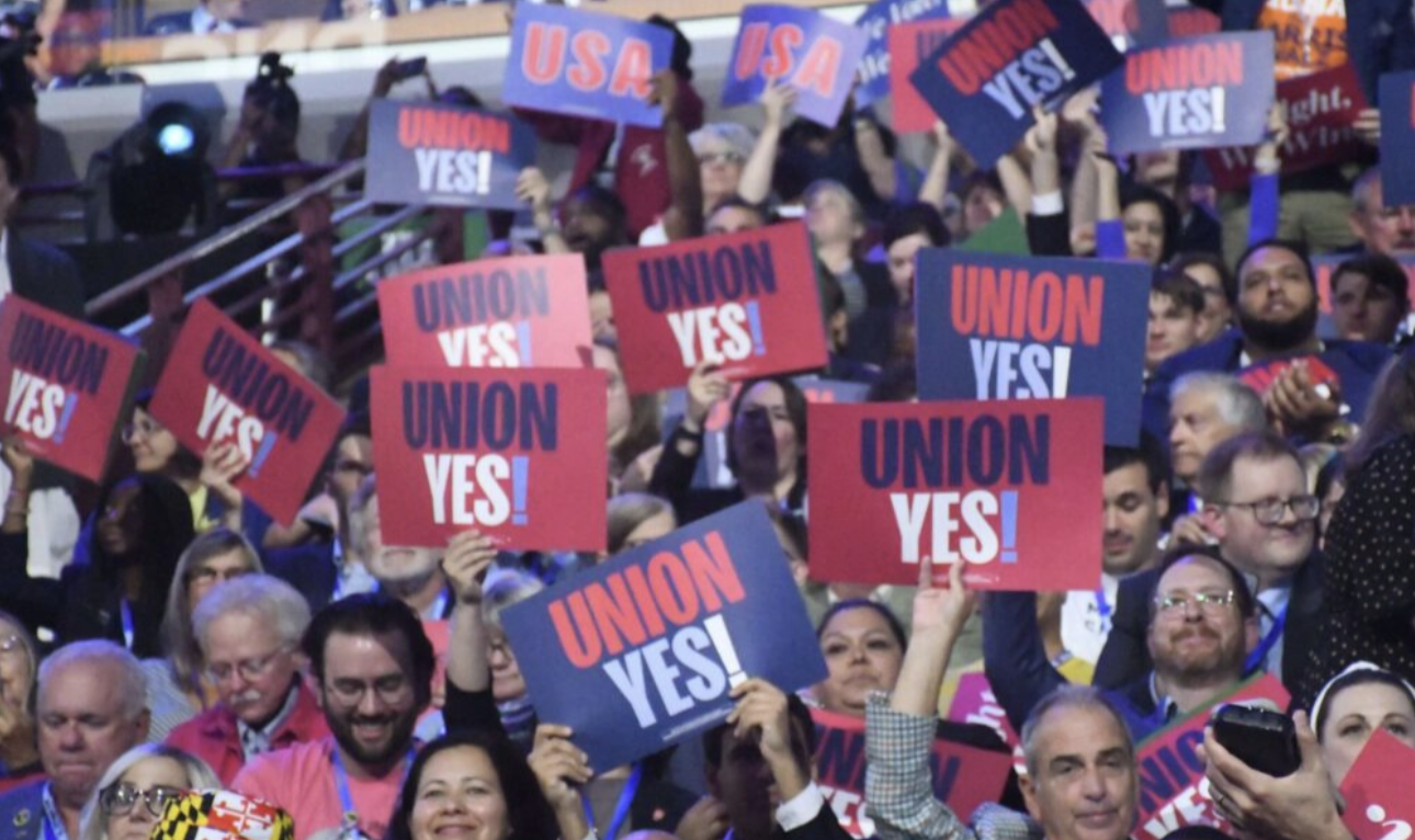 Union support at the DNC